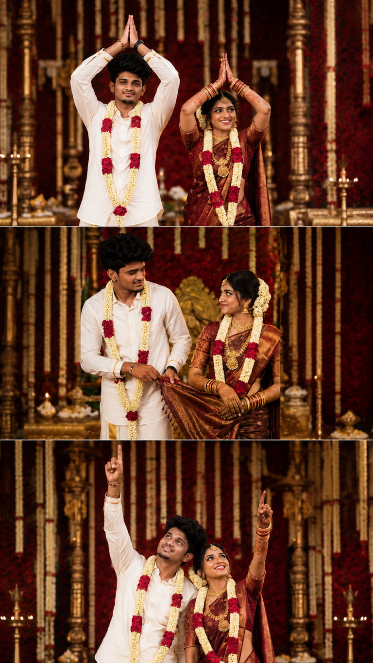 Ai Genareted Traditional South Indian wedding couple