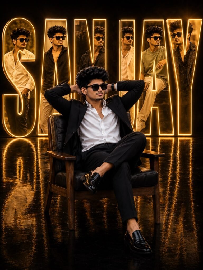 Luxury Cinematic 3D Name Poster Style
